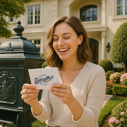 Spongemail eco sponges arrive in mailbox