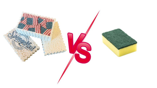 Cellulose kitchen sponge vs foam sponge