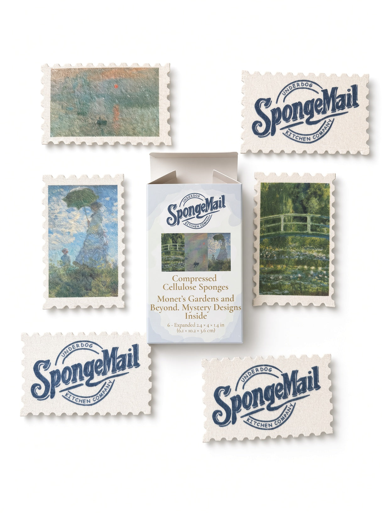 SpongeMail® 6-Pack | Plastic-Free Cellulose Kitchen Sponges
