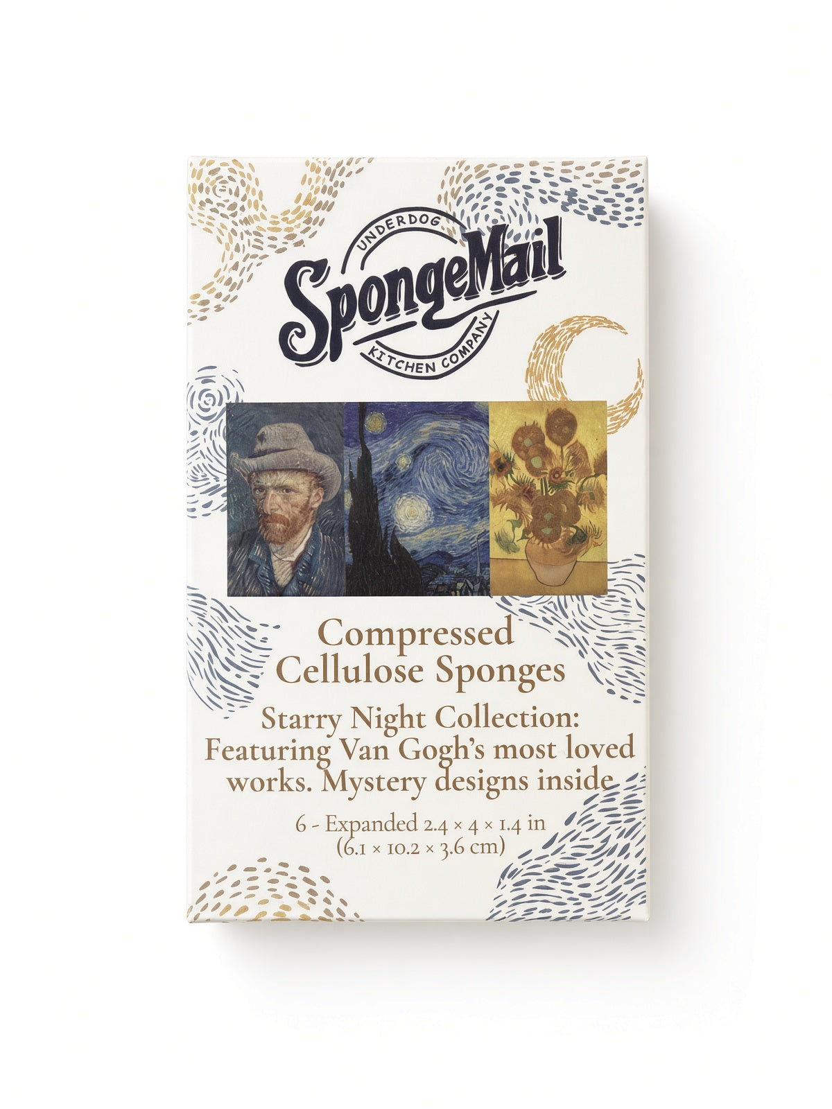 SpongeMail® 6-Pack | Plastic-Free Cellulose Kitchen Sponges