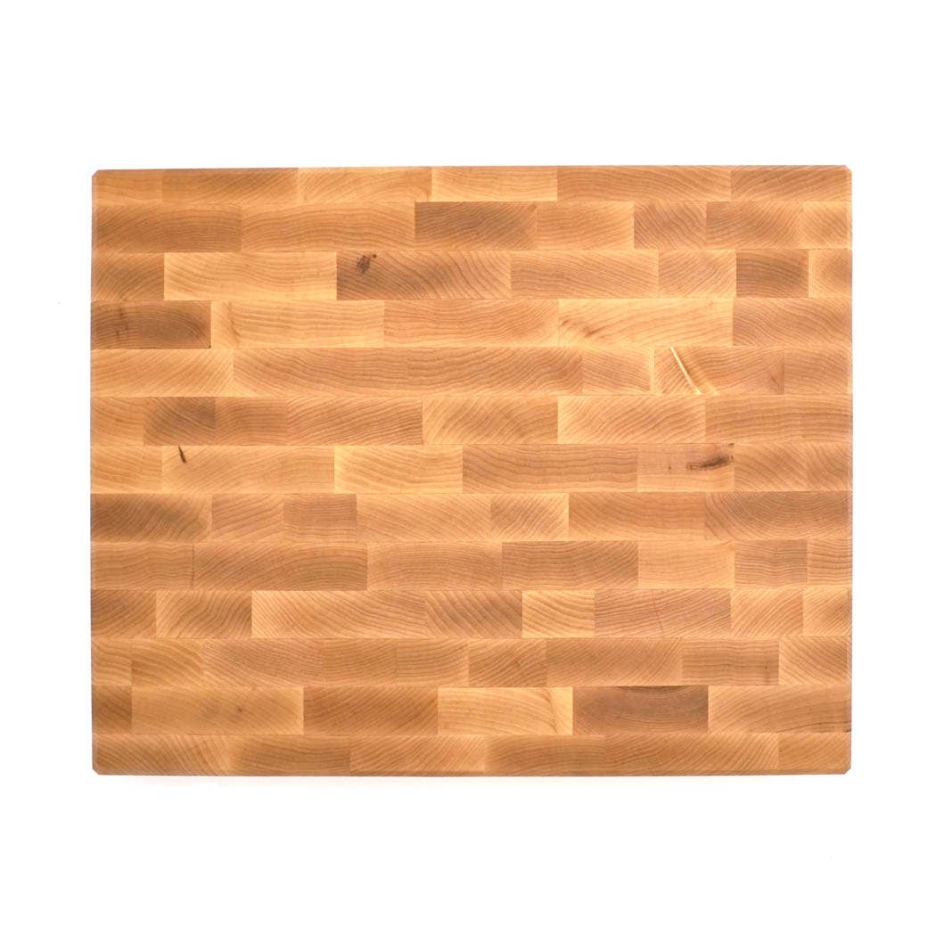 Professional End-Grain Maple Cutting Board (20" x 16") Made in USA