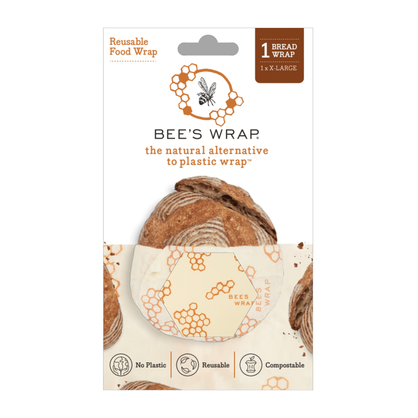 Bee's Wrap® Bread Beeswax Wrap | Reusable Food Storage (XL - 17" x 23")
