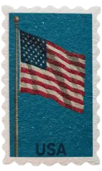 Eco friendly sponge spongemail USA flag